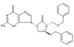 2-氨基-1,9-二氢-9-[(1S,3R,4S)-4-苄氧基-3-苄氧基甲基-2-亚甲基环戊基]-6H-嘌呤-6-酮的合成及其应用