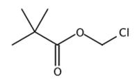 图1 特戊酸氯甲酯的结构式。