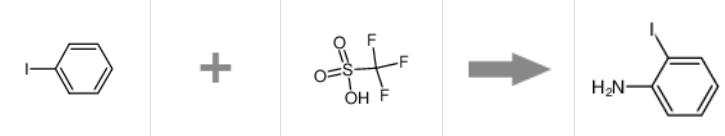 2-碘苯胺的合成反应式