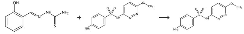 图2 磺胺甲氧哒嗪的合成路线[4]。