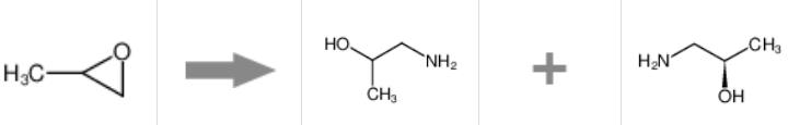 (R)-(-)-1-氨基-2-丙醇的合成反应式