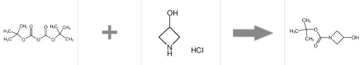 N-Boc-3-羟基氮杂环丁烷的合成