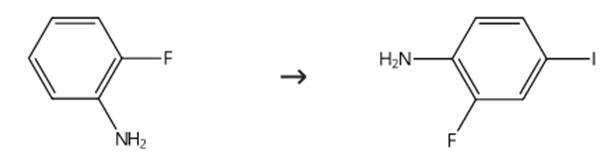 图1 2-氟-4-碘苯胺的合成路线[2]。
