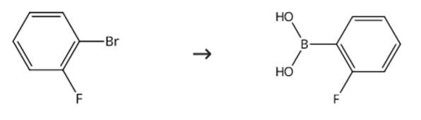 图2 2-氟苯硼酸的合成路线[3]。