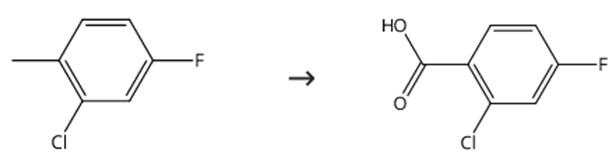 图1 2-氯-4-氟苯甲酸的合成路线[2]。