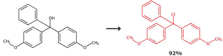 4,4'-双甲氧基三苯甲基氯的合成与应用