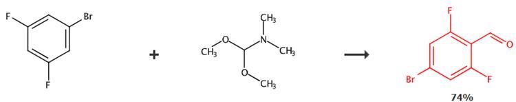 4-溴-2,6-二氟苯甲醛的合成路线