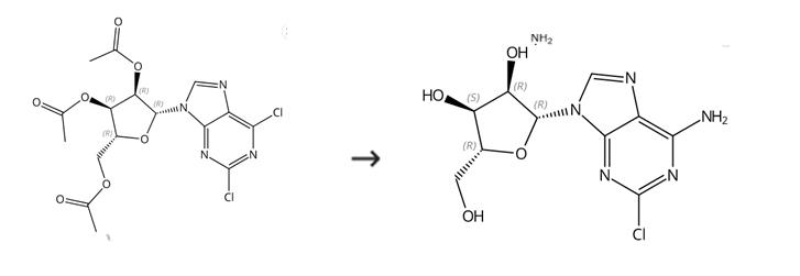 图1 2-氯腺嘌呤核苷的合成路线[2]。