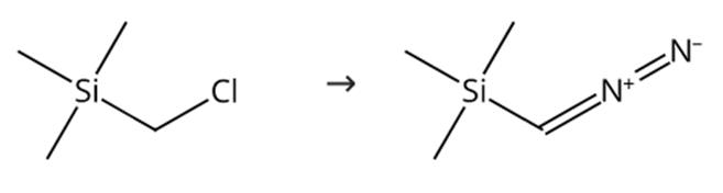 图2 三甲基硅烷化重氮甲烷的合成路线。