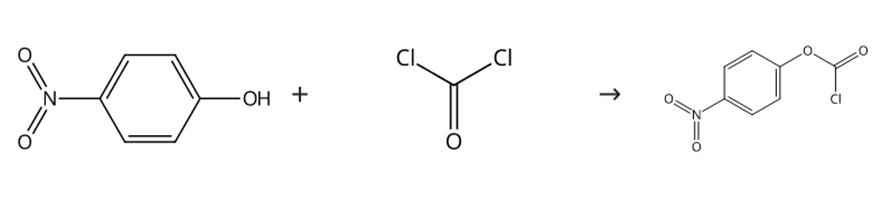 图1 对硝基苯基氯甲酸酯的合成路线[2]。