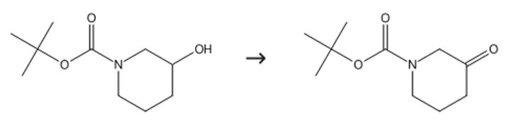图1 N-叔丁氧羰基-3-哌啶酮的合成路线