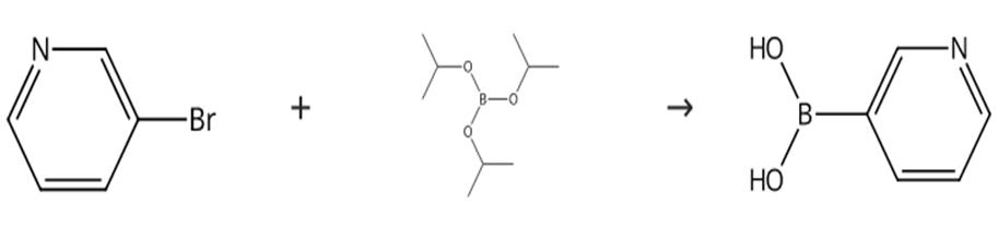 图2 吡啶-3-硼酸的合成路线