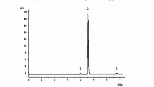 氯甲酸烯丙酯的含量测定气相色谱图见图