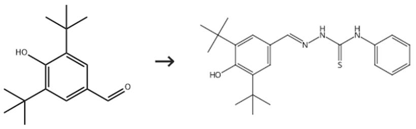 3,5-二叔丁基-4-羟基苯甲醛合成硫脲类生物活性分子