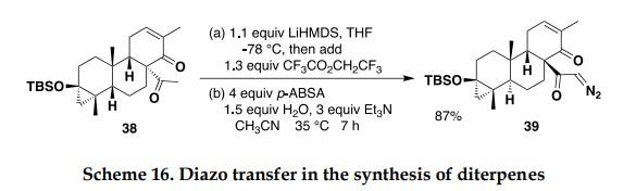 使用4-乙酰氨基苯磺酰叠氮实现atisane二萜的关键步骤的反应.jpg