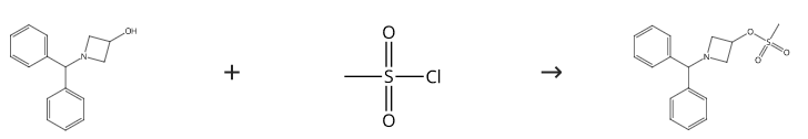 1-(Diphenylmethyl)-3-azetidinyl methanesulfonate synthesis