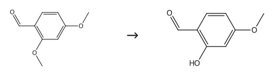图2 2-羟基-4-甲氧基苯甲醛的合成路线