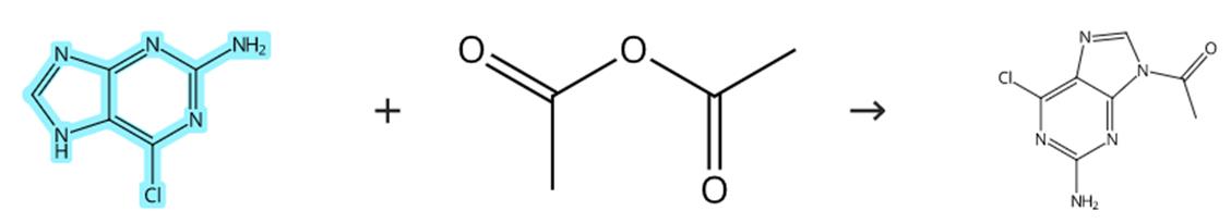 2-氨基-6-氯嘌呤的酰化反应