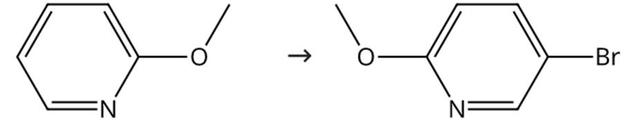 图3 5-溴-2-甲氧基吡啶的合成路线