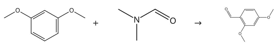 图1 2，4-二甲氧基苯甲醛的合成路线