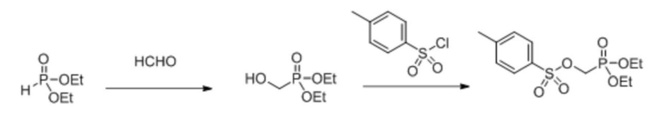 对甲苯磺酰氧甲基膦酸二乙酯的合成反应式.png