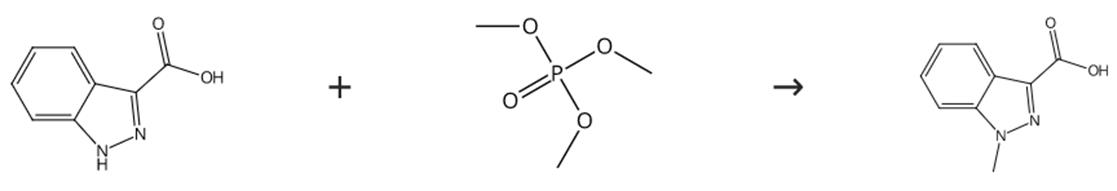 图1 1-甲基-3-吲唑甲酸的合成路线