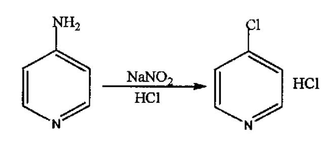 图1 4-氯吡啶盐酸盐的合成反应式.png