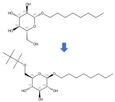 辛基-beta-D-吡喃葡萄糖苷的保护反应