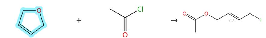 2,5-二氢呋喃的开环酰化反应