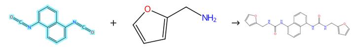 萘二异氰酸酯的加成反应