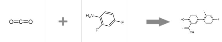 图1 二氟尼柳的合成反应式.png