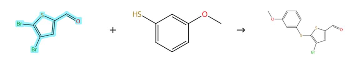 4,5-二溴噻吩-2-甲醛的取代反应