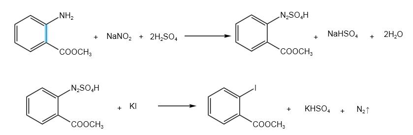 2-碘苯甲酸甲酯的一种制备方法 