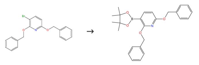2,6-二(苄氧基)-3-(4,4,5,5-四甲基-1,3,2-二噁硼戊环-2-基)吡啶的合成方法