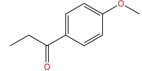 图1 对甲氧基苯丙酮的结构
