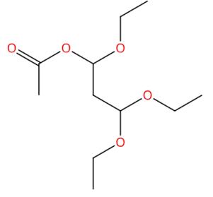 图1 1，1，3，3-四乙氧基丙烷的结构