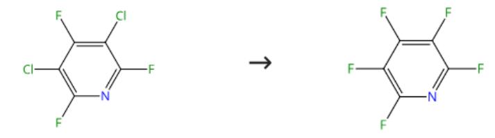 图1 五氟吡啶的合成路线
