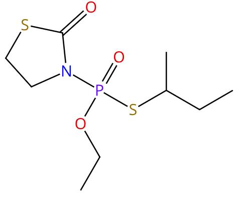 图1 噻唑磷的结构