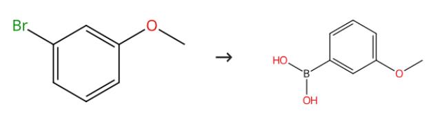图1 3-甲氧基苯硼酸的合成路线