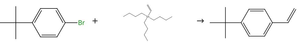 图1 4-叔丁基苯乙烯的合成路线