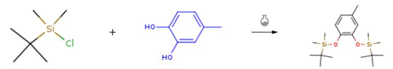 4-甲基儿茶酚的硅醚化反应
