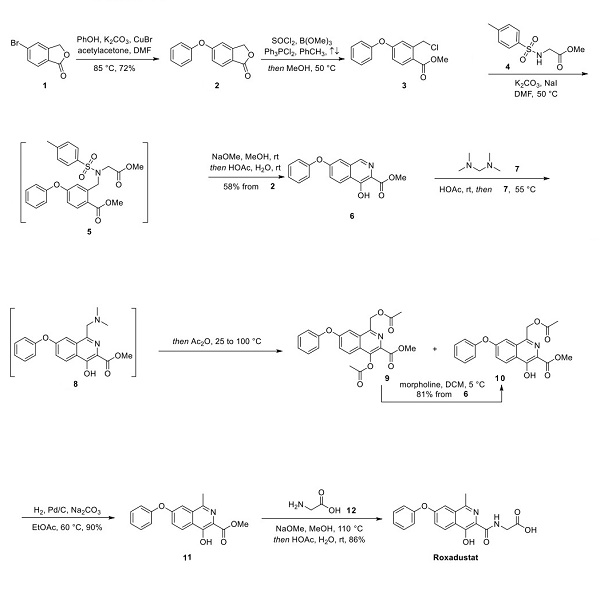 808118-40-3 RoxadustatHIF-PHD inhibitor5-bromophthalideToxicities