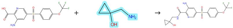 1-氨甲基-1-环丙醇的缩合反应