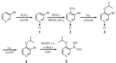 2-甲氧基吡啶-4-硼酸合成路线