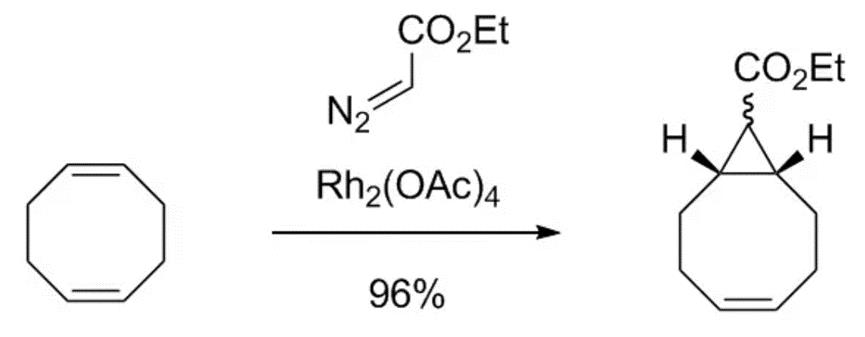 二聚醋酸铑催化的环丙烷化反应