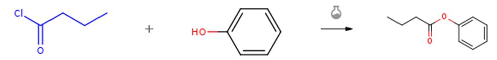 正丁酰氯和酚类化合物的缩合反应