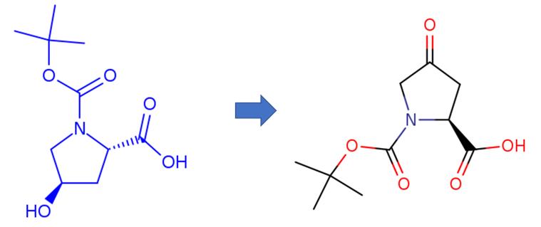 Boc-L-羟脯氨酸的氧化反应