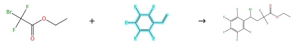 2,3,4,5,6-五氟苯乙烯的烯烃加成反应