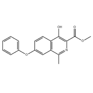 4-Hydroxy-1-methyl-7-phenoxy-3-isoquinolinecarboxylic acid methyl ester