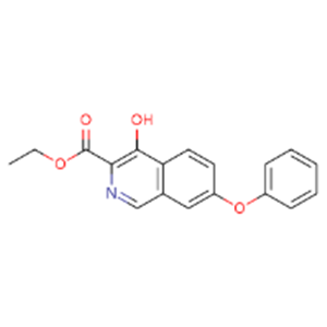 4-hydroxy-7-phenoxy-isoquinoline-3-carboxylic acid ethyl ester